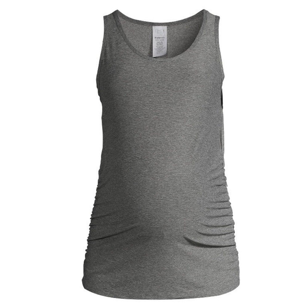 Time And Tru Womens Maternity Tank Top Gray Sleeveless New with Tags XXL 20 Soft